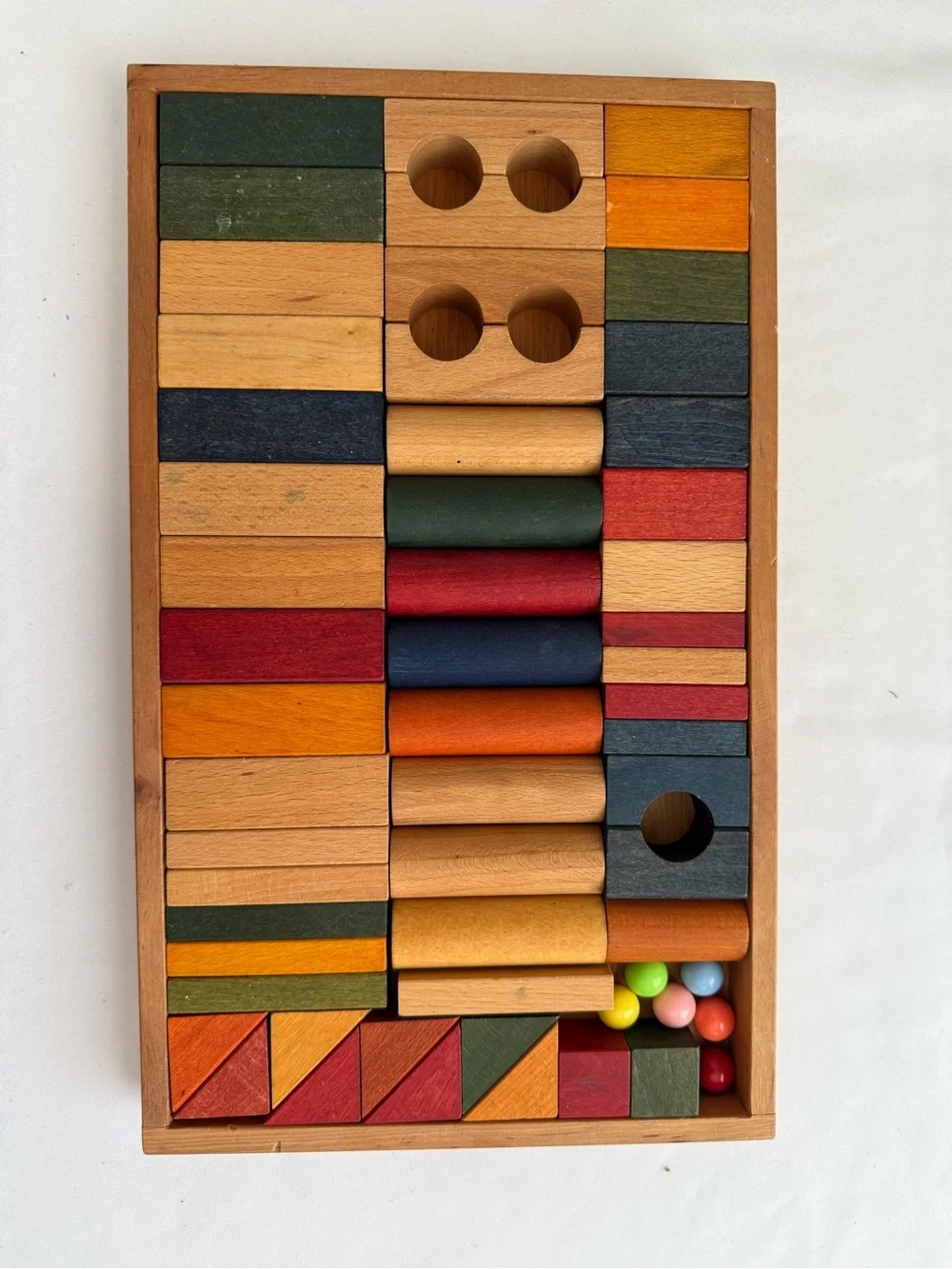 Wooden Colorful Stacking Blocks Set for Kids